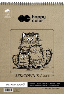 Happy Color Szkicownik na spirali A4 60 kartek - Przybory szkolne - miniaturka - grafika 2