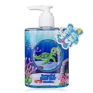Kosmetyki kąpielowe dla dzieci - Accentra Mydło do mycia rąk dla dzieci, 200 ml, kremowe mydło z żółwiami/rybami w niebieskim dozowniku dla dzieci "UNDER THE SEA", delikatne mydło do rąk dla chłopców i dziewczynek - miniaturka - grafika 1