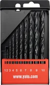 Wiertła - Yato zestaw do metalu HSS 10szt. 1-10mm YT-4461 - miniaturka - grafika 1