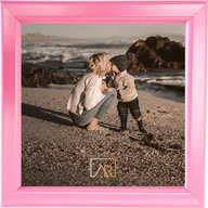 Ramki na zdjęcia - Ramka na zdjęcie, kwadratowa 10x10 różowa, Loft - miniaturka - grafika 1