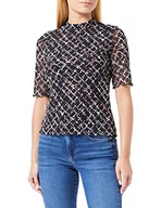 Koszulki i topy damskie - s.Oliver T-shirt damski, szary/czarny, rozmiar 34, szary/czarny, 34 - miniaturka - grafika 1