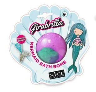 Nice Group Girabrilla Syrenka musująca bomba niebieska - Kosmetyki kąpielowe dla dzieci - miniaturka - grafika 2