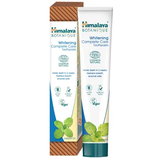 Himalaya Botaniq Complete Care, wybielająca pasta do zębów, mięta pieprzowa, bez fluoru, 75 ml - Pasty do zębów - miniaturka - grafika 1