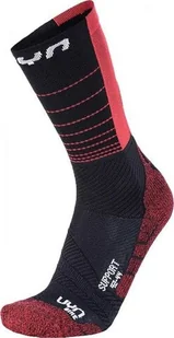 Uyn Skarpety UYN Man Support Socks Black Red 2021 39-41 - Skarpety termoaktywne - miniaturka - grafika 1
