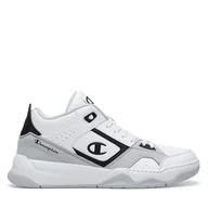 Sneakersy męskie - Sneakersy Champion OVERTIME MID S22274-WW002 Biały - miniaturka - grafika 1