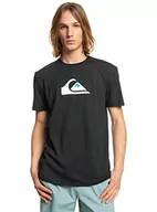 Koszulki męskie - Quiksilver Męski T-shirt z logo Comp Czarny M - miniaturka - grafika 1