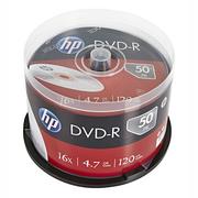 Nośniki danych - HP DVD-R, DME00025-3, 69316, 4.7GB, 16x, spindle, 50-pack, bez możliwości nadruku, 12cm, do archiwizacji danych - miniaturka - grafika 1