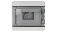 Rozdzielnie elektryczne - elettrocanali Rozdzielnica modułowa PV 1x8 natynkowa drzwi transp. seria 620 IP65 200x180x100 szyna N+PE szara EC62008E EC62008E - miniaturka - grafika 1