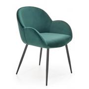 Krzesła - Zielone nowoczesne krzesło welurowe - Eprox - miniaturka - grafika 1