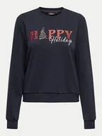 Bluzy damskie - ONLY Bluza Nora 15331079 Granatowy Regular Fit - miniaturka - grafika 1