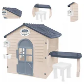 Place zabaw - MOCHTOYS DOMEK OGRODOWY DLA DZIECI ZE STOLIKIEM DOM DO ZABAWY NA OGRÓD - miniaturka - grafika 1