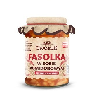 Dworek Fasolka w sosie pomidorowym 530g