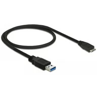 Kable komputerowe i do monitorów - Delock Kabel USB 85071 USB 3.0 Micro USB typu B 0,50m kolor czarny - miniaturka - grafika 1