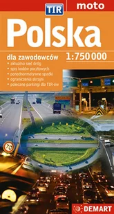 Demart Polska Tir 1:750 000 Mapa Samochodowa Dla Zawodowców - Praca zbiorowa - Atlasy i mapy - miniaturka - grafika 1