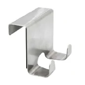 Wieszaki łazienkowe - Metalowy Wieszak Na Drzwi Kaloryfer 2 Haczyki - miniaturka - grafika 1