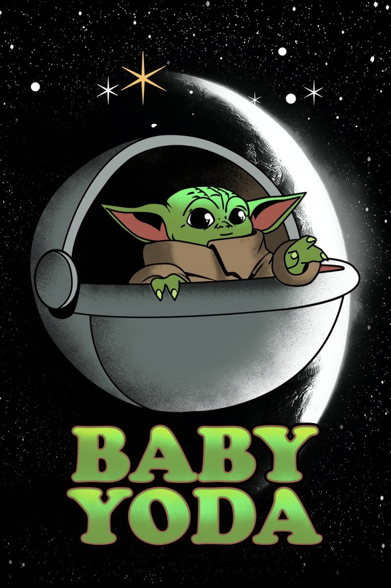 PODKŁADKA POD MYSZ Nadruk 22x18 cm Yoda Star Wars Baby Yoda Tekst Prezent