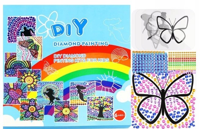 Haft Diamentowy Mozaika Diamenciki Do Przyklejania Dla Dzieci Z Szablonami