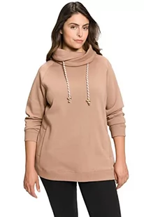 Ulla Popken Bluza damska, Maronowy brąz., 66-68 duże rozmiary - Bluzy damskie - miniaturka - grafika 1