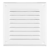 Kratki wentylacyjne - Osłona wentylacyjna 20x20 MS biała - miniaturka - grafika 1
