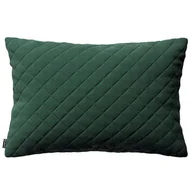 Poszewki na poduszki - Dekoria Poszewka Kinga pikowana 60 x 40 cm ciemny zielony 60 × 40 cm Velvet 148-704-25 - miniaturka - grafika 1