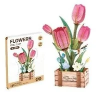 Zabawki kreatywne - Askato drewniane kwiatki 3D tulipany - miniaturka - grafika 1