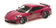 Samochody i pojazdy dla dzieci - Porsche 911 (992) Turbo S Coupe Sport Design 2021 Red 1:18 Minichamps - miniaturka - grafika 1