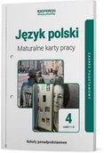 Materiały pomocnicze dla uczniów - Język polski maturalne karty pracy 4 liceum i technikum zakres podstawowy Linia I - miniaturka - grafika 1