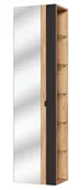 Szafki łazienkowe - Wysoka szafka z lustrem Capri Cosmos 803 - Dąb Kraft Złoty/Czarny Mat - miniaturka - grafika 1