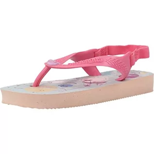 Buty dla dziewczynek - Havaianas Unisex Baby Peppa Pig Ballet Rose Flipflop, Róża baletowa, 26 EU - grafika 1