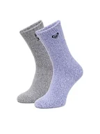 Skarpetki damskie - Roxy Skarpety CEO_AS_ROXY_06_W_AW25 (2 PACK) mix Szary - miniaturka - grafika 1