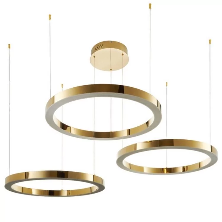 Lampa wisząca ring Circle DN924-80+80+80 gold Step LED 112W 3000K złoty