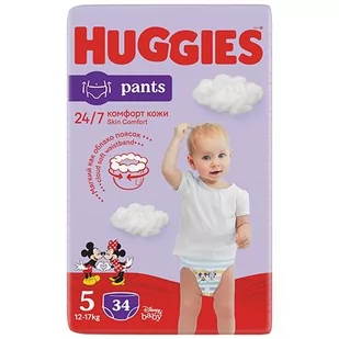 Huggies Pants Jumbo 5 12-17 kg) 34 szt pieluchomajtki - Pieluchy - miniaturka - grafika 1