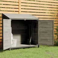 Altany ogrodowe - vidaXL Szopa ogrodowa, antracytowa, 102x52x112 cm, lite drewno jodłowe - miniaturka - grafika 1