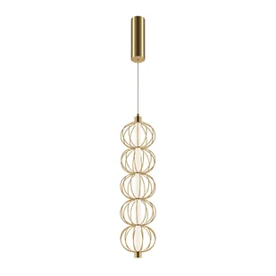 Efektowna lampa wisząca, złota MOD216PL-L10G3K z serii GOLDEN CAGE - Lampy sufitowe - miniaturka - grafika 1