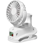Wentylatory - Miniaturowy, przenośny wentylator z klipsem, ładowany przez USB, 4 regulowane prędkości, odpowiedni do użytku w domu, samochodzie, biurze lub na zewn - miniaturka - grafika 1