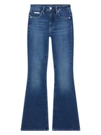 Spodenki damskie - Calvin Klein Dżinsy - Flared fit - w kolorze niebieskim - miniaturka - grafika 1