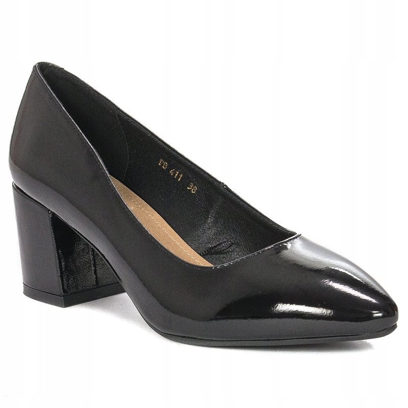 Półbuty buty Sergio Leone PB411 czarny lakier r.37