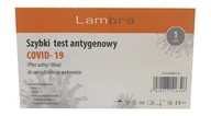 Testy na koronawirusa - Lambra szybki test antygenowy COVID-19, płyn ustny, ślina, 1 sztuka - miniaturka - grafika 1
