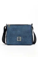 Torebki damskie - Trzykomorowa torebka crossbody Nobo denim - miniaturka - grafika 1