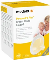 Laktatory - Silikonowe osłonki na piersi do karmienia Medela Funil Personal Fit Flex M - miniaturka - grafika 1