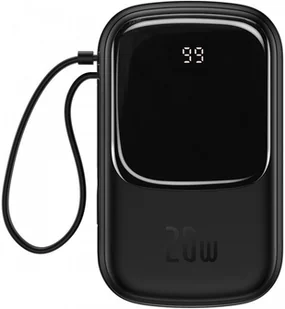 Baseus Powerbank Qpow z kablem Lightning 20000mAh 20W USB USB-C IP Czarny PPQD-H01 - Powerbanki - miniaturka - grafika 1