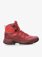 Buty trekkingowe damskie - Buty turystyczne damskie wysokie Helly Hansen Cascade Mid HT - hickory/poppy red - miniaturka - grafika 1