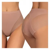Majtki damskie - Wyszczuplające majtki MODELUJĄCE korygujące ODDYCHAJĄCE koronkowe - miniaturka - grafika 1
