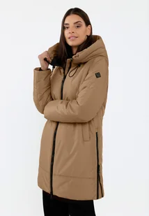 Krótki płaszcz z kapturem J-ADRIA - Płaszcze damskie - miniaturka - grafika 1