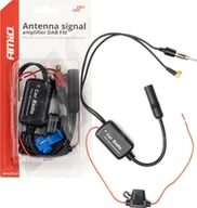 Wzmacniacze antenowe - AMIO Wzmacniacz antenowy 12v dab fm amio-04134 - miniaturka - grafika 1