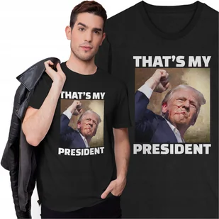 Koszulka Donald Trump That's My President Stany Zjednoczone Pięść USA - Koszulki męskie - miniaturka - grafika 1