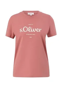 s.Oliver Sales GmbH & Co. KG/s.Oliver Damska koszulka z nadrukiem logo, pomarańczowy, 38 - Koszulki i topy damskie - miniaturka - grafika 1
