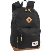 Plecaki - czarny plecak Fila z brązowymi elementami - miniaturka - grafika 1