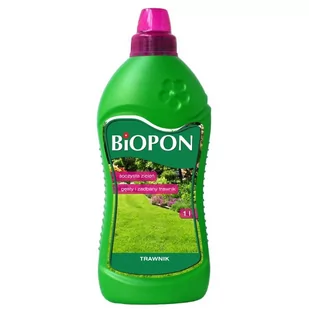 Biopon Nawóz do trawnika, butelka 1l, marki - Nawozy ogrodnicze - miniaturka - grafika 1