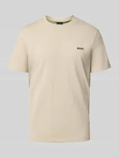 T-shirt o kroju regular fit z mieszanki bawełny - Koszulki męskie - miniaturka - grafika 1